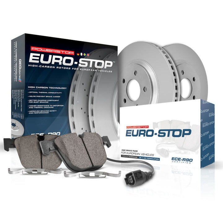 Power Stop 2017 Mercedes-Benz SLC300 Rear Euro-Stop Brake Kit