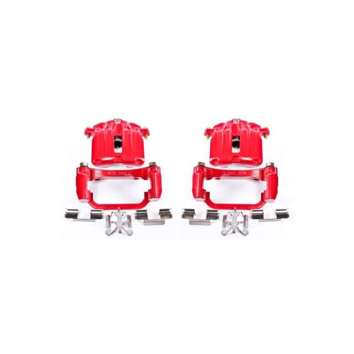 Power Stop 04-05 Cadillac DeVille Rear Red Calipers w/Brackets - Pair