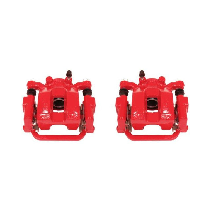 Power Stop 03-08 Infiniti FX35 Rear Red Calipers w/Brackets - Pair