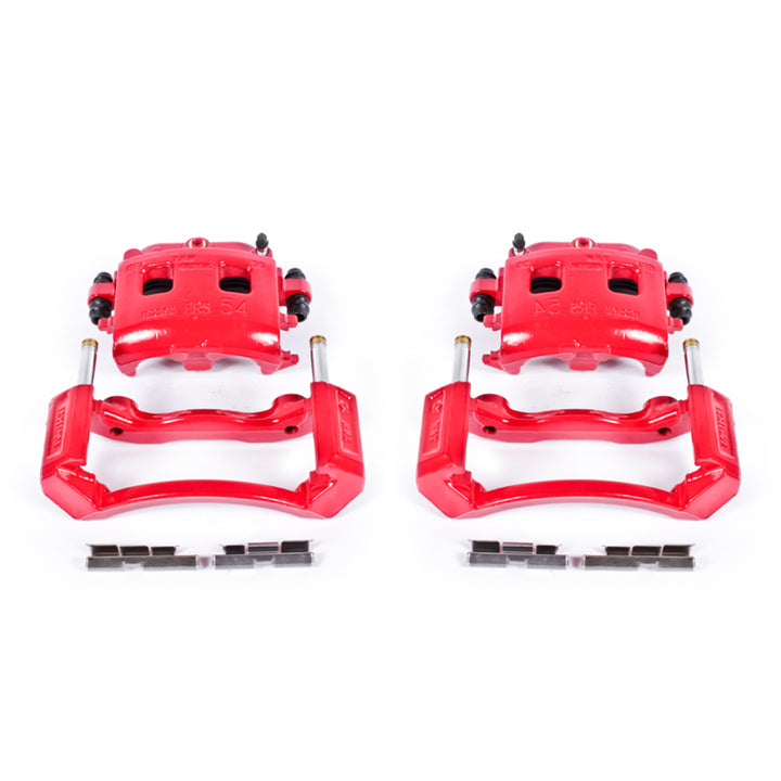 Power Stop 02-05 Dodge Ram 1500 Front Red Calipers w/Brackets - Pair