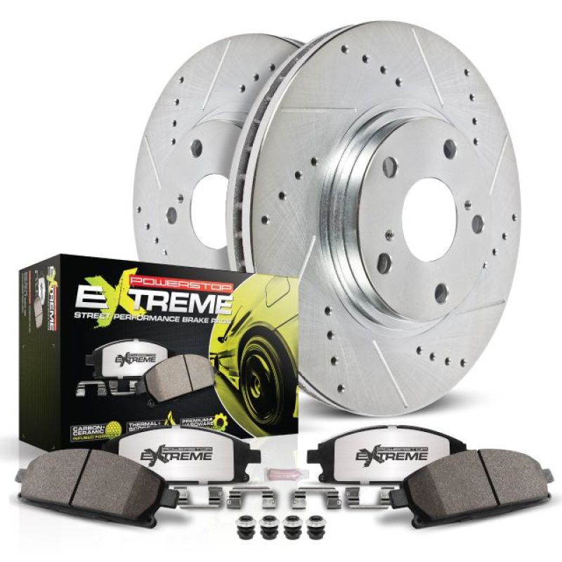 Power Stop 02-06 Nissan Altima Rear Z26 Street Warrior Brake Kit