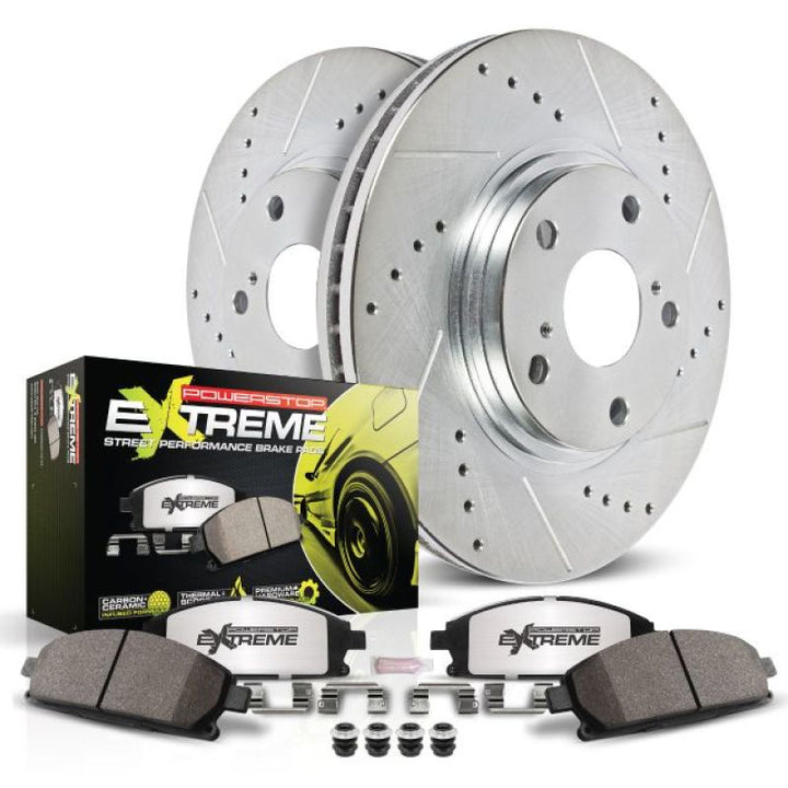 Power Stop 03-06 Mercedes-Benz S430 Front Z26 Street Warrior Brake Kit