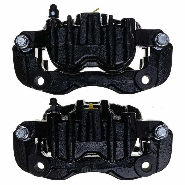 Power Stop 2000 Ford Excursion Rear Black Caliper - Pair w/Bracket