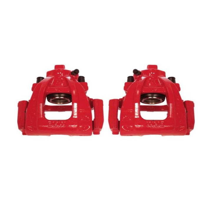 Power Stop 02-06 Mini Cooper Front Red Calipers w/Brackets - Pair