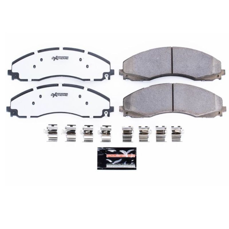 Power Stop 17-19 Ford F-450 Super Duty Front Z36 Truck & Tow Brake Pads w/Hardware