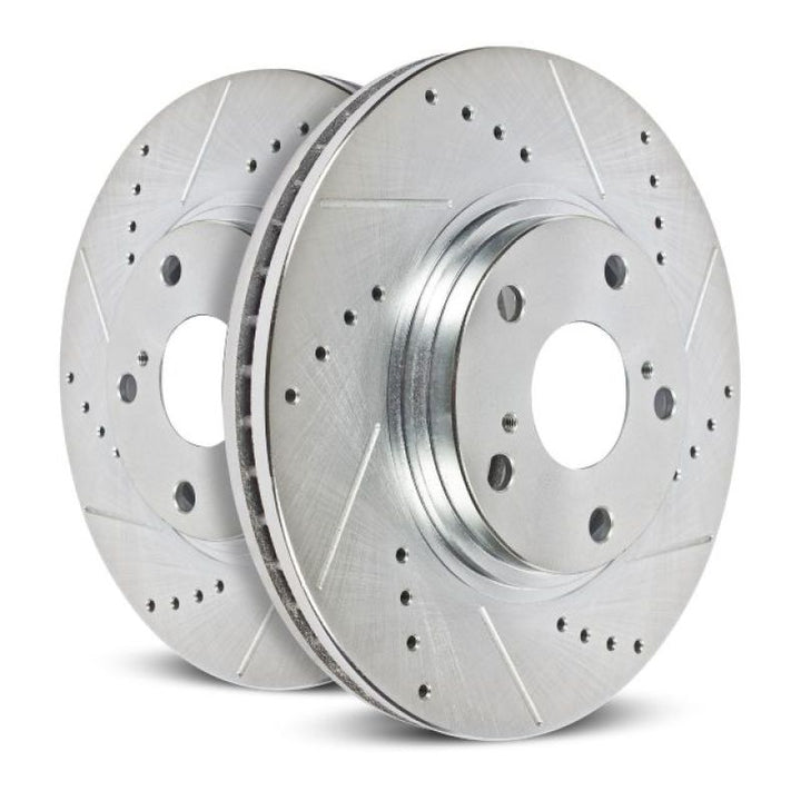 Power Stop 98-99 Acura CL Front Evolution Drilled & Slotted Rotors - Pair