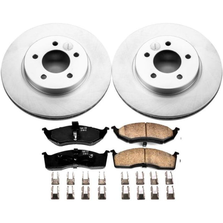 Power Stop 98-04 Chrysler Concorde Front Z17 Evolution Geomet Coated Brake Kit