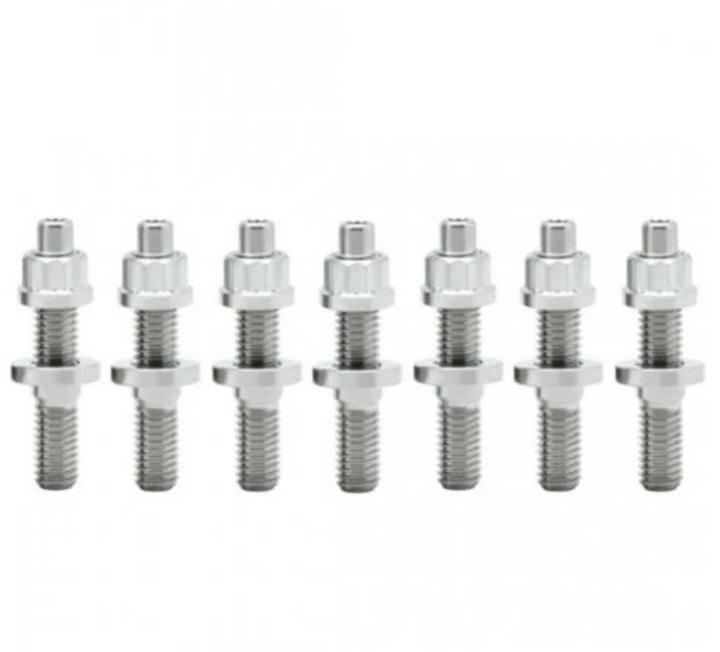 BLOX Racing SUS303 Stainless Steel Exhaust Manifold Stud Kit M8 x 1.25mm 45mm in Length - 9-piece