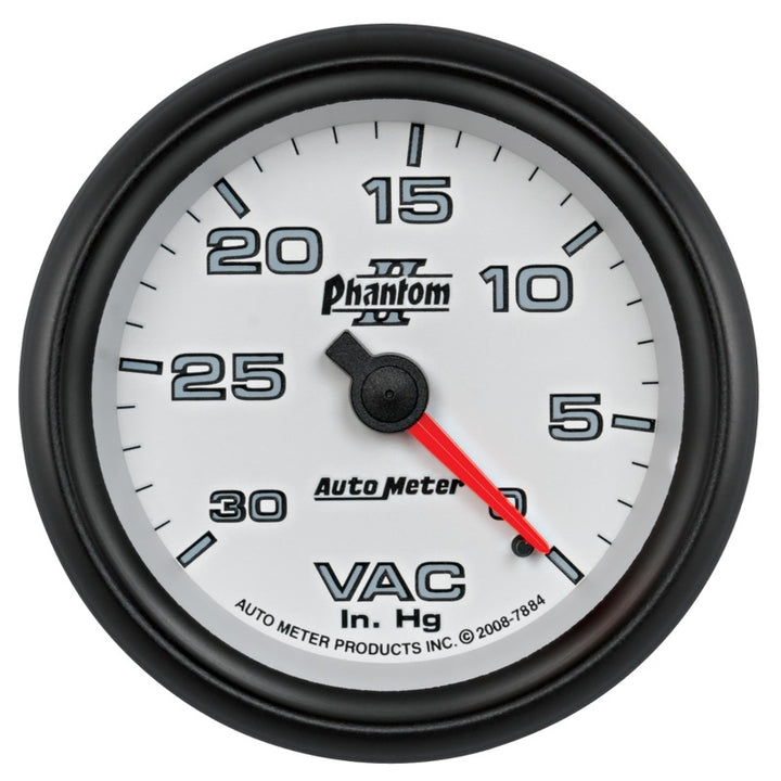 AutoMeter Gauge Vacuum 2-5/8in. 30Inhg Mechanical Phantom II