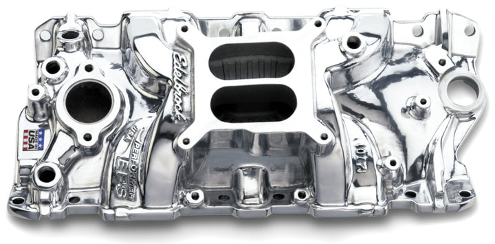 Edelbrock SBC Performer Eps Polished Manifold