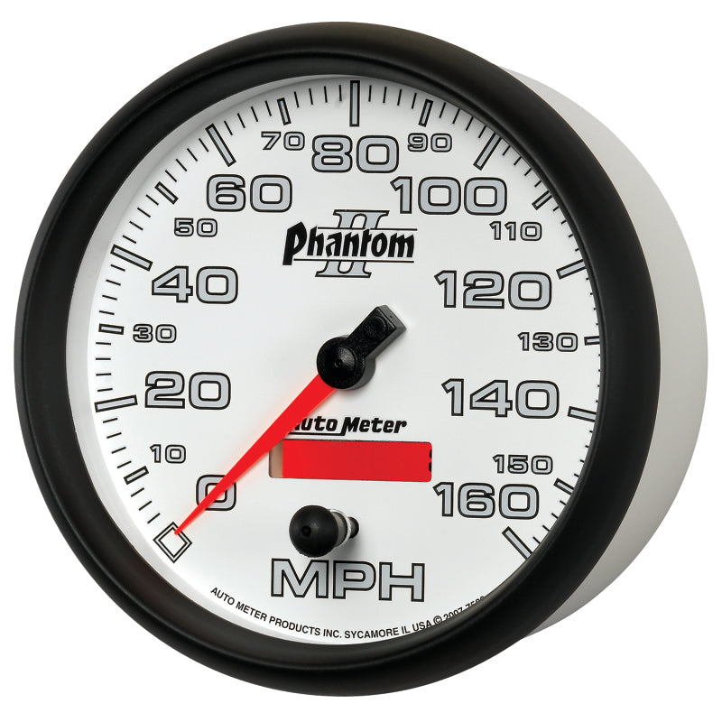 Autometer Phantom II 5in Electrical Programmable Speedometer 150MPH