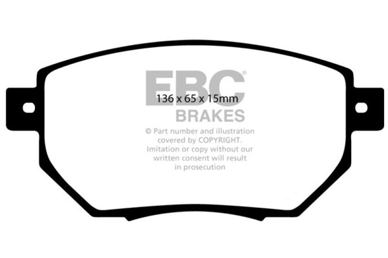 EBC 03-05 Infiniti FX35 3.5 Greenstuff Front Brake Pads