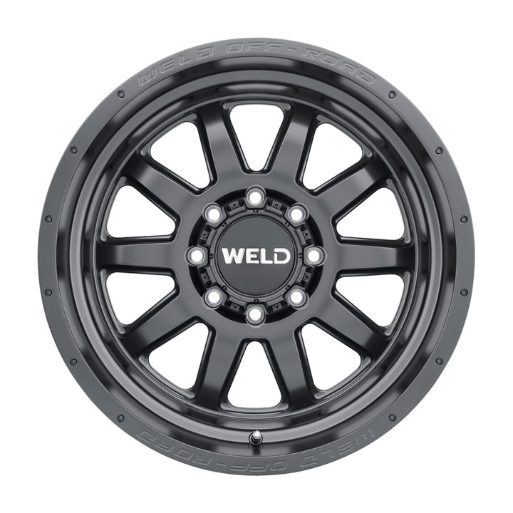 Weld Off-Road W101 20X10 Stealth 8X170 ET-18 BS4.75 Satin Black 125.1