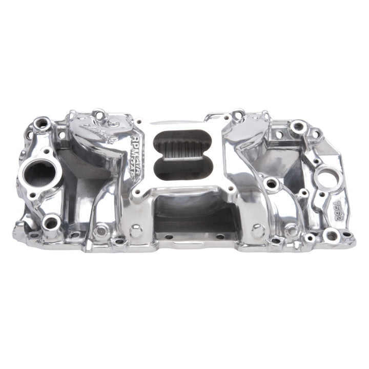 Edelbrock Polished B/B Chev Rect Port RPM Air-Gap Manifold