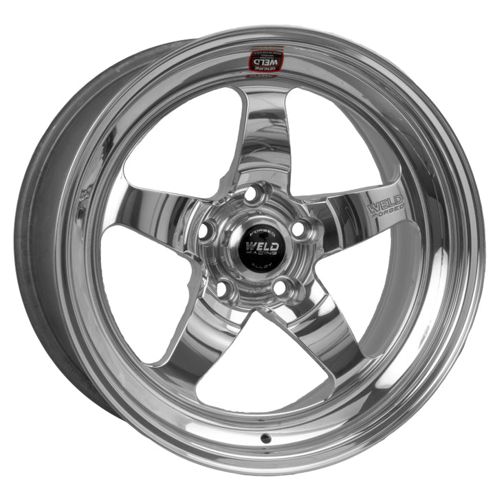 Weld S71 18x5 / 5x4.5 BP / 2.1in. BS Polished Wheel (High Pad) - Non-Beadlock