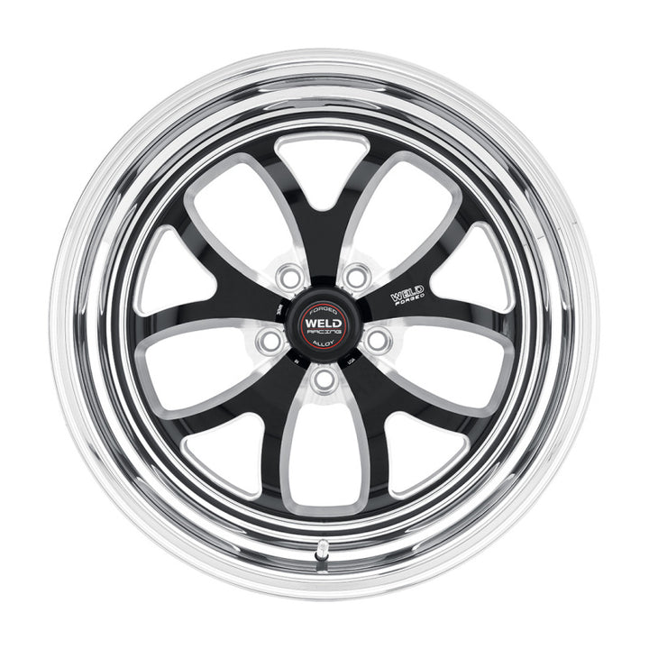 Weld S76 15x8.33 / 5x4.5 BP / 4.5in. BS Black Wheel (Medium Pad) - Non-Beadlock