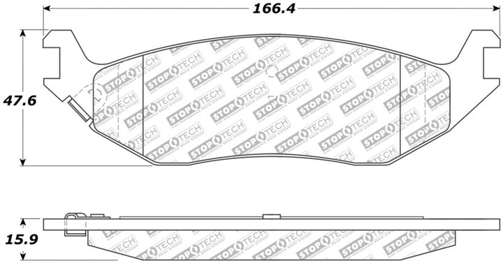 StopTech Street Select Brake Pads - Front