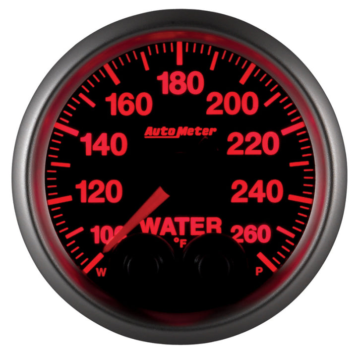 Autometer Elite Nascar 2-1/16in 100-260 Deg. F Water Temp. w/ Peak and Warn Gauge w/ Pro-Control