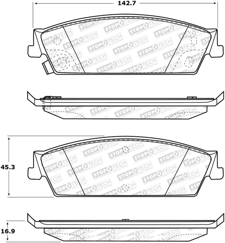 StopTech Street Select Brake Pads