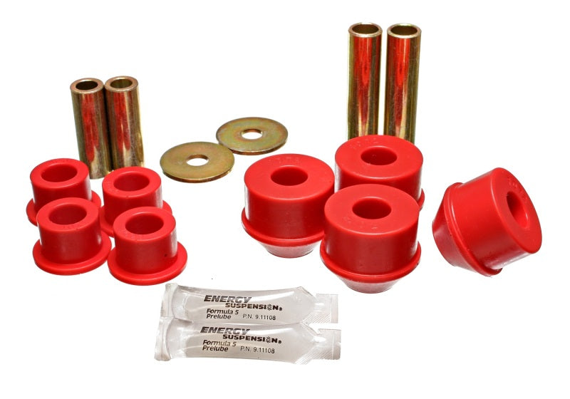 Energy Suspension 92-95 Toyota MR2 Red Front Control Arm Bushing Set (includes Strut Bushings)