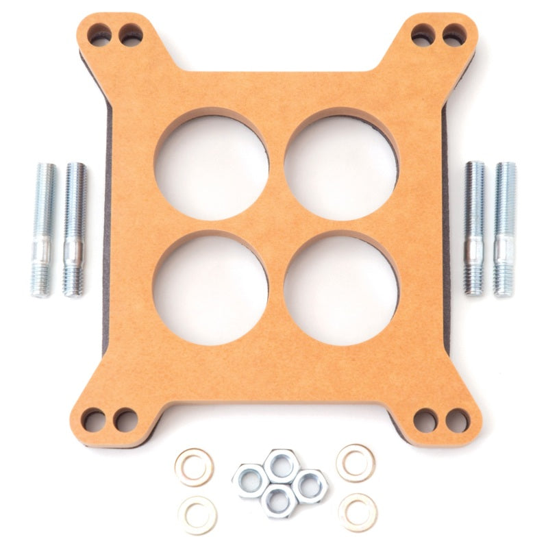 Edelbrock Spacer Carburetor 1/2In Wood Fiber Laminate Four-Hole