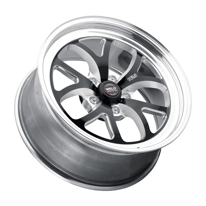 Weld S76 15x12.33 / 5x4.5 BP / 8.5in. BS Black Wheel (Low Pad) - Non-Beadlock