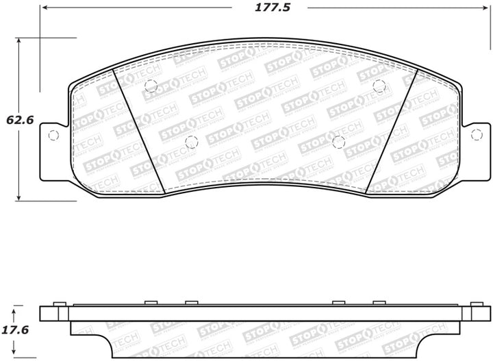 StopTech Street Brake Pads - Rear