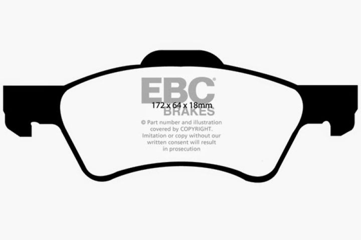 EBC 01-07 Chrysler Town & Country 3.3 Rear Rotors Greenstuff Front Brake Pads