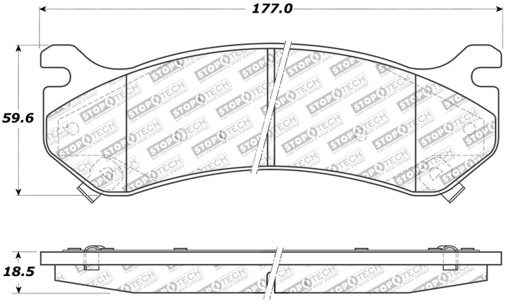 StopTech Street Rear Brake Pads 99-13 Chevrolet Silverado 2500