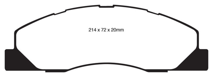 EBC 09-11 Dodge Ram 2500 Pick-up 5.7 2WD/4WD Ultimax2 Front Brake Pads