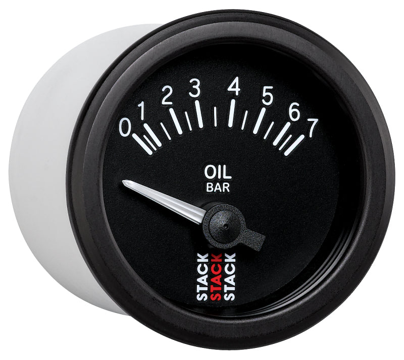 Autometer Stack 52mm 0-7 Bar M10 (M) Electric Oil Pressure Gauge - Black