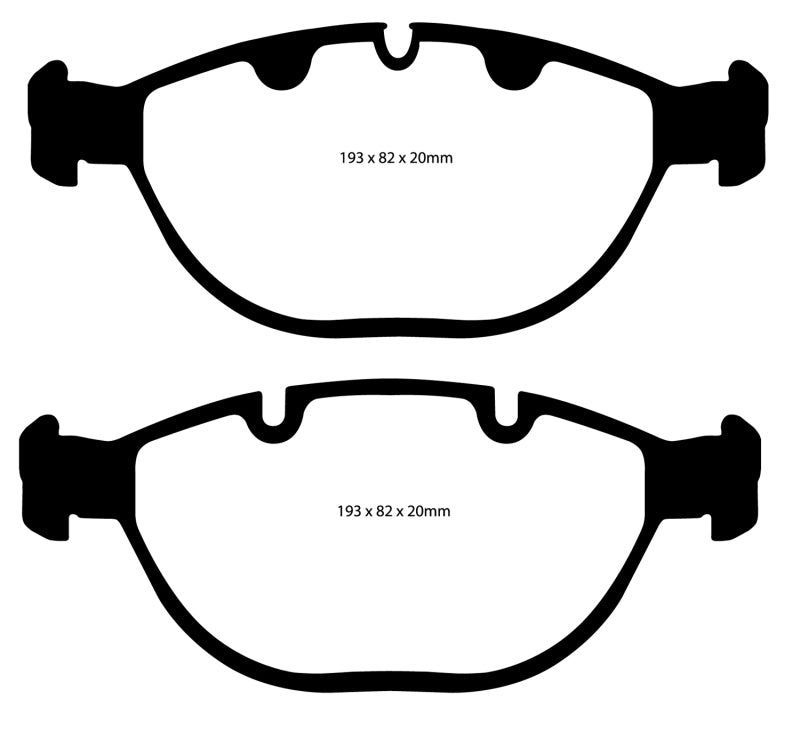 EBC 02-04 BMW X5 4.6 Yellowstuff Front Brake Pads