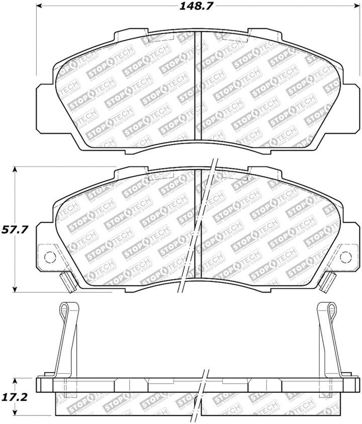 StopTech Street Select Brake Pads - Front