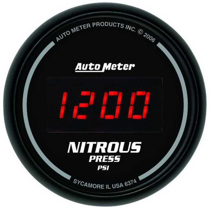 Autometer Z Series 52mm Digital 0-1600 PSI Nitrous Pressure Gauge