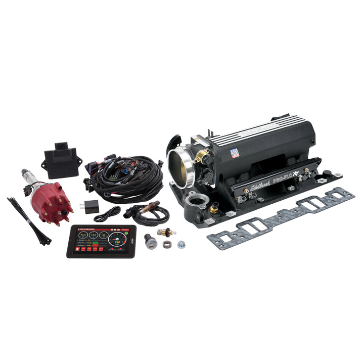 Edelbrock Pro Flo 4 XT EFI System Seq Port SBC Vortec/E-Tec 550 Max HP 29lb/hr Black Finish