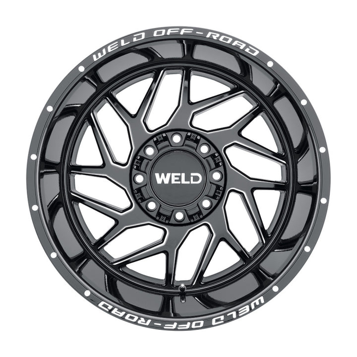 Weld Off-Road W117 20X10 Fulcrum 8X180 ET-18 BS4.75 Gloss Black MIL 124.3