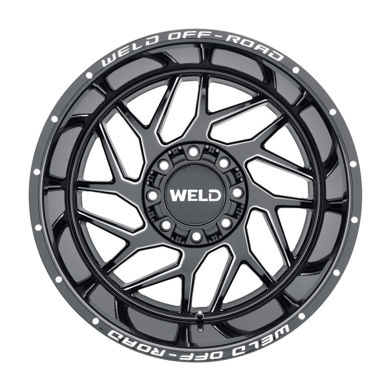 Weld Off-Road W117 20X9 Fulcrum 8X165.1 ET00 BS5.00 Gloss Black MIL 125.1