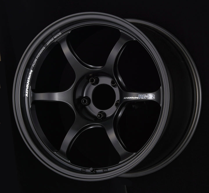 Advan RG-D2 17x8.5 +50 5-114.3 Semi Gloss Black Wheel