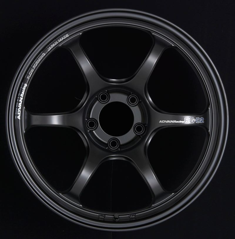 Advan RG-D2 15x7.0 +42 4-100 Semi Gloss Black Wheel