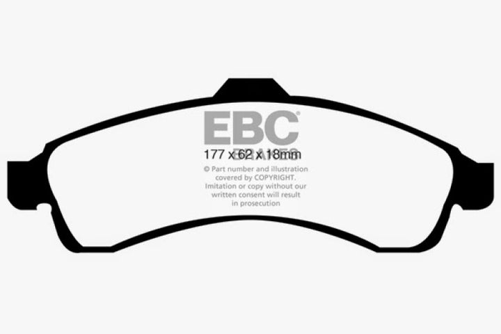 EBC 03-05 Buick Rainier 4.2 Greenstuff Front Brake Pads