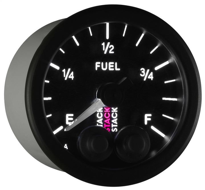 Autometer Stack 52mm 0-280 Ohm Programmable Pro-Control Fuel Level Gauge - Black