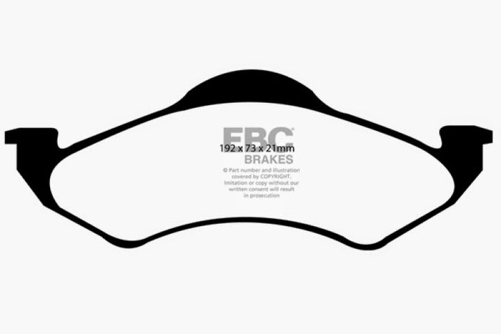 EBC 00-02 Dodge Dakota 2WD 2.5 Ultimax2 Front Brake Pads