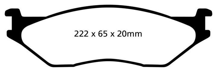 EBC 02-05 Ford Econoline E550 Yellowstuff Front Brake Pads