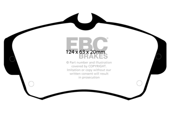 EBC 00-11 Chrysler PT Cruiser 2.4 Ultimax2 Front Brake Pads