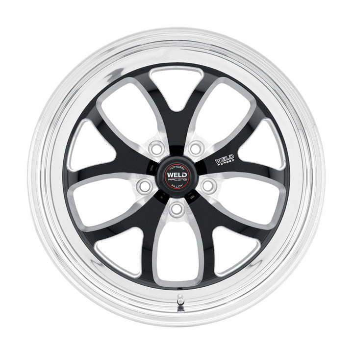 Weld S76 15x10.33 / 5x4.75 BP / 4.5in. BS Black Wheel (Low Pad) - Non-Beadlock