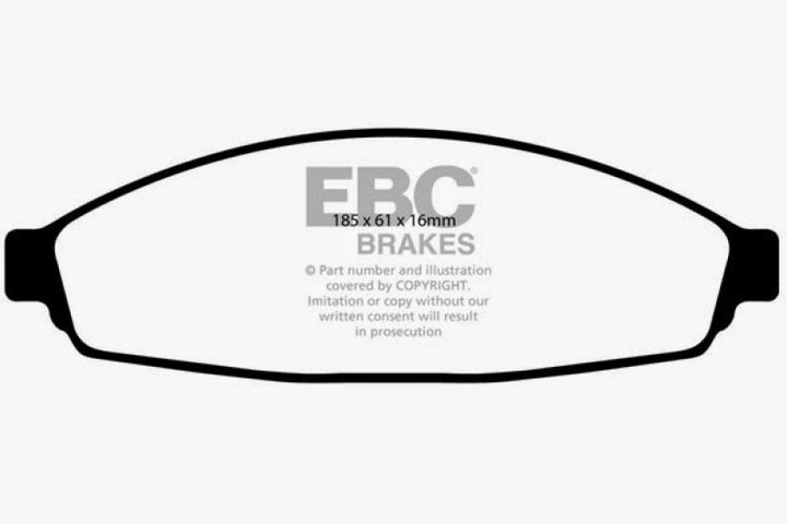 EBC 03+ Ford Crown Victoria 4.6 Redstuff Front Brake Pads