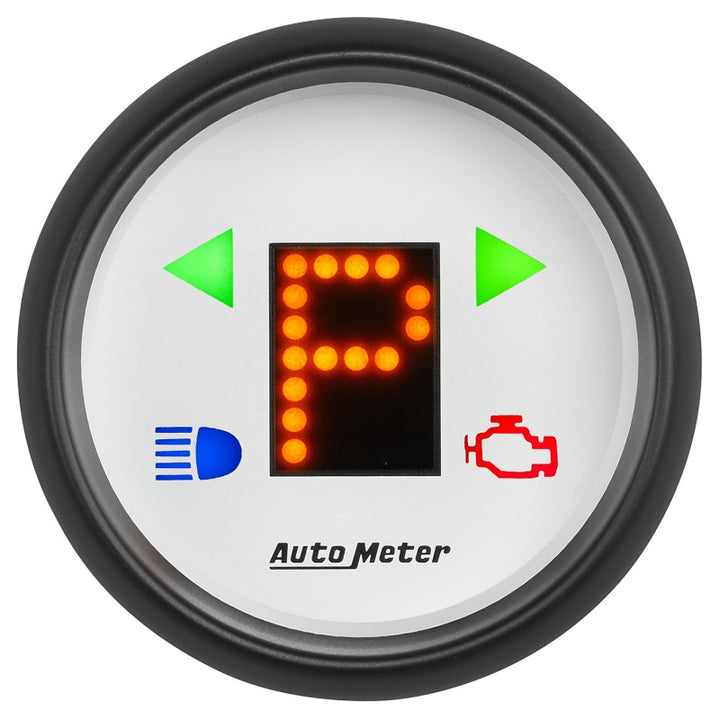 Autometer Phantom 2-1/16in (P/R/N/D/L/OD/O/5/4/3/2/1) Digital Gear Position Gauge