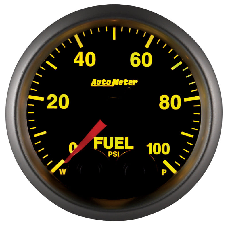 Autometer Elite 52mm 0-100 PSI Fuel Pressure Peak & Warn w/ Electronic Control Gauge