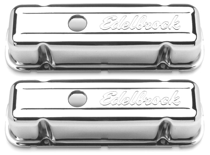 Edelbrock Valve Cover Signature Series Buick 1977 and Later 3 8L and 4 1L V6 Chrome