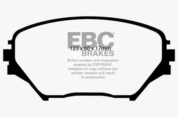 EBC 01-03 Toyota RAV 4 2.0 Greenstuff Front Brake Pads